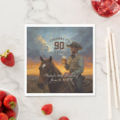 Prost auf 90 Jahre  Serviette (Beispiel)