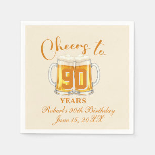 Prost auf 90 Jahre Serviette