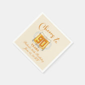 Prost auf 90 Jahre  Serviette (Ecke)