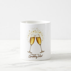 Prost auf das sprühende 2026 Mug Kaffeetasse