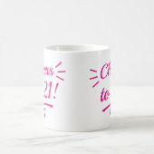 Prost auf den 21. Lustigen Rosa Meilenstein-Geburt Kaffeetasse (Mittel)
