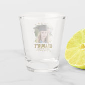 Prost auf den Absolventen - Benutzerdefiniertes Fo Schnapsglas (Rückseite)