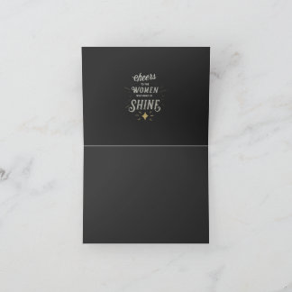 Prost auf die Frauen, die uns zum Strahlen bringen Dankeskarte