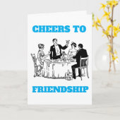 PROST AUF DIE FREUNDSCHAFT KARTE (Gelbe Blume)