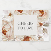 PROST AUF DIE LIEBE Hochzeit Schaumweinetikett (Einzelnes Label)