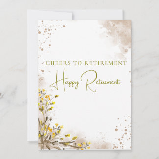 Prost auf die Rente Elegantes Rentengeschenk Karte