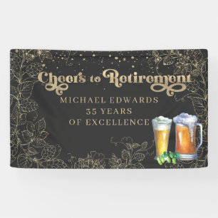 Prost auf die Rente Vintage-Bierparty-Banner Banner