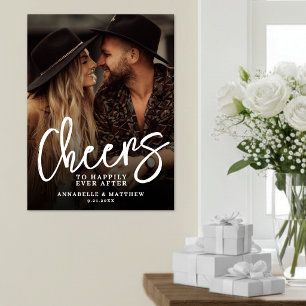 Prost auf ein glückliches Leben für immer Foto-Hoc Poster