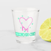 Prost auf Jetzt Schnapsglas (Vorderseite)