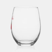 Prost auf Name Junggesellinnenabschied Weinglas Ohne Stiel (Links)