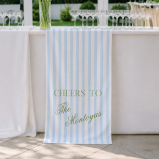 Prost auf Sage Green & Blue Hochzeitsbanner Banner
