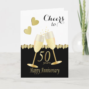 Prost auf unser goldenes Jubiläum zum 50.   DIY-Te Karte