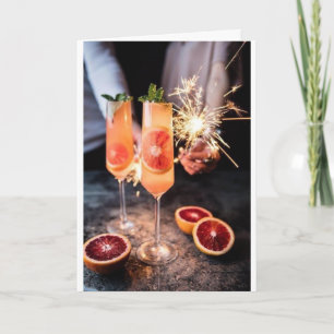 ***PROST AUF WEIHNACHTEN/SILVESTER KARTE