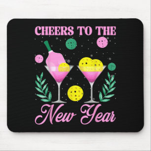Prost aufs neue Jahr Champagner Gl & Ckleball Mousepad