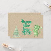 Prost aufs Neujahrsgrußkarte Karte (Vorderseite/Rückseite Beispiel)