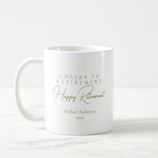 Prost aufs Rentenalter-Geschenk Kaffeetasse (Links)