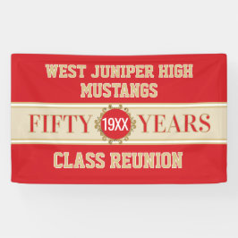 Prost! Banner zum 50. Klassentreffen