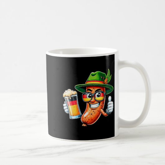 Prost Beer German American Flag Men Mug Kaffeetasse (Rechts)