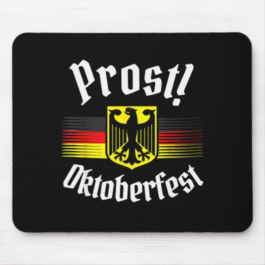 Prost Beer German American Flag Men Mug Mousepad (Vorne)