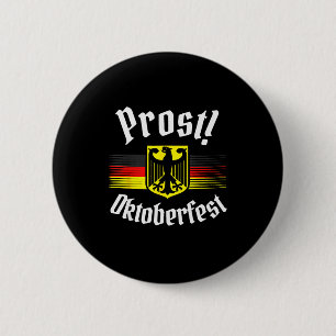 Prost Bier Deutsch-Amerikanische Flagge Männer Tas Button