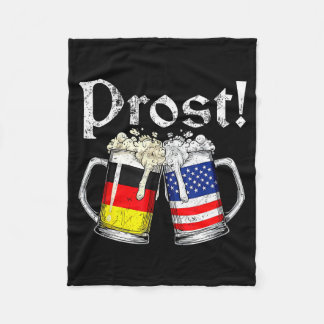 Prost Bier Deutsch-Amerikanische Flagge Männer Tas Fleecedecke
