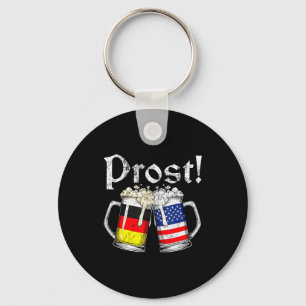 Prost Bier Deutsch-Amerikanische Flagge Männer Tas Schlüsselanhänger