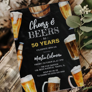 Prost & Bier Spaß zum Erwachsenen-Geburtstag für j Einladung