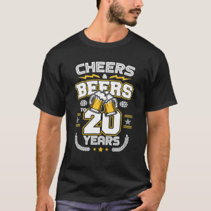 Prost Bier zum 20. Geburtstag Lustiger 20. Geburts T-Shirt