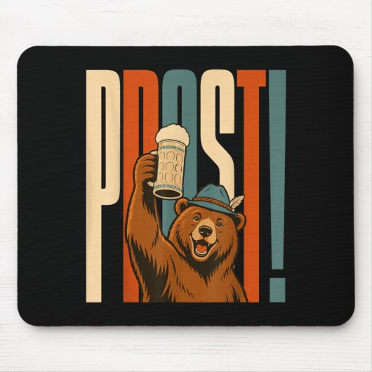 Prost Bierfestbär Mousepad (Vorne)