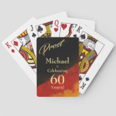 Prost Black Red Gold 60. Geburtstag Spielkarten (Rückseite)