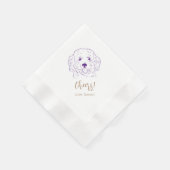 Prost! Cockapoo Wedding Napkins Serviette (Ecke)