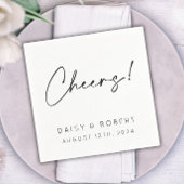 Prost! Cocktail an der Hochzeitsempfehlung Serviette