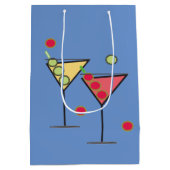 Prost! Cocktails Mittlere Geschenktasche Geschenktüte (Rückseite)