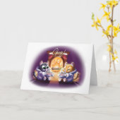 PROST! COCOA CATS (matte) von Jeff Willis Art Karte (Gelbe Blume)