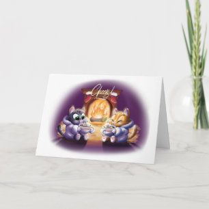 PROST! COCOA CATS (matte) von Jeff Willis Art Karte
