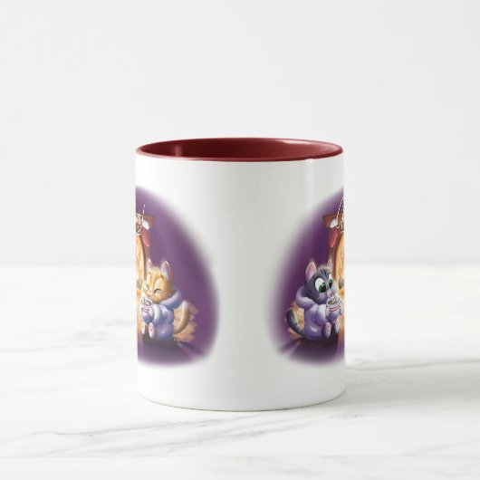 PROST! COCOA CATS von Jeff Willis Art Tasse (Zentrum)