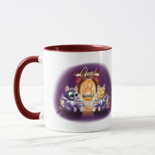 PROST! COCOA CATS von Jeff Willis Art Tasse (Links)