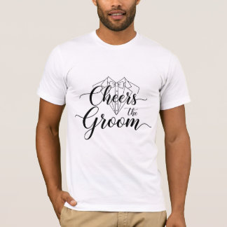 Prost dem Bräutigam Tuxedo Fliege Junggesellenabsc T-Shirt