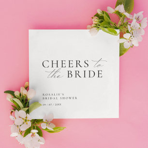 Prost der Braut   Elegante moderne Bridal Shower Serviette