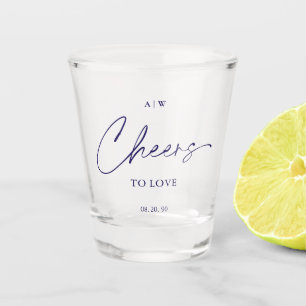 Prost der Liebe – Elegantes Hochzeits-Shotglas Schnapsglas
