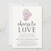 Prost der Liebe | Probeessen Einladung (Vorderseite)