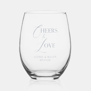 Prost der Liebe Stielwein Glas