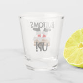 Prost | Der Weihnachtsmann trinkt Spaß Schnapsglas (Rückseite)