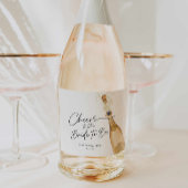 Prost der zukünftigen Braut Schaumweinetikett
