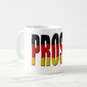 Prost! Deutsche Flagge Kaffeetasse (Vorderseite Links)