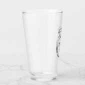 Prost Diamant-Ehering mit individuellem Text Glas (Rechts)