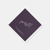 Prost! Dunkler Lila Minimalwert für jeden Occasion Serviette (Ecke)