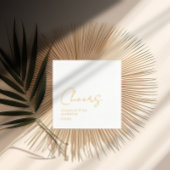 Prost! Elegante, minimale Handschrift Serviette