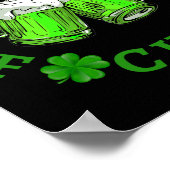 Prost Ers Lustiger St Patricks Day Irisches Trinke Poster (Ecke)