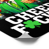 Prost Ers St. Patricks Day Lustiger Biertrinker Tr Poster (Ecke)